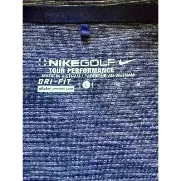 Nike Gold Tour Performance Dri Fit Women's Large Zip Up Vest Purple - Picture 4 of 10